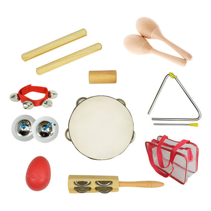 Bandinha Rítmica Musicalização Infantil 9 Pecas + Bag Sonata
