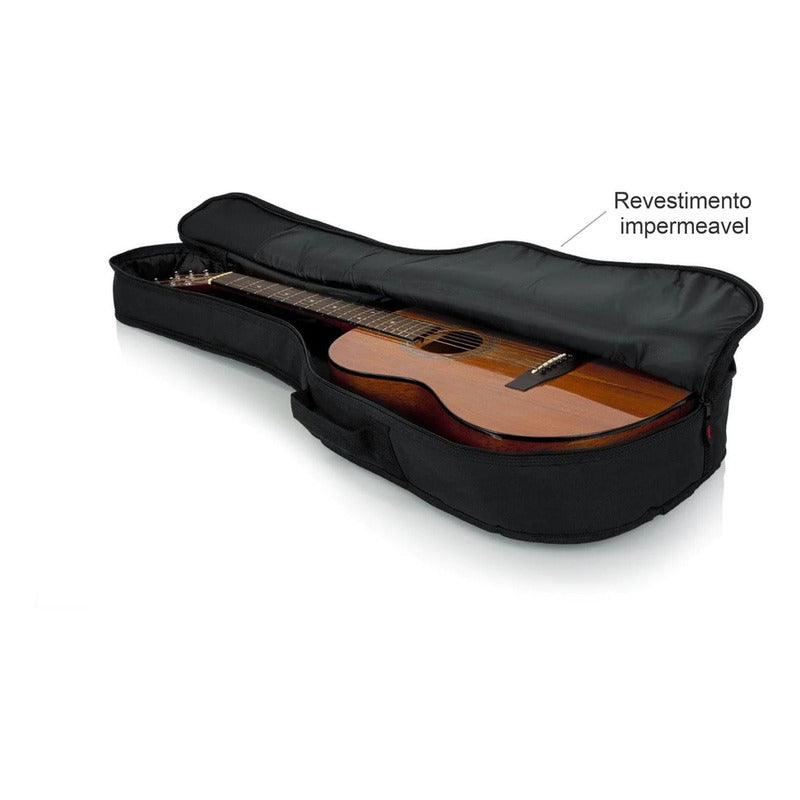 Capa Violao Sonata Bag Acolchoado Impermeavel Ka6 + Preto