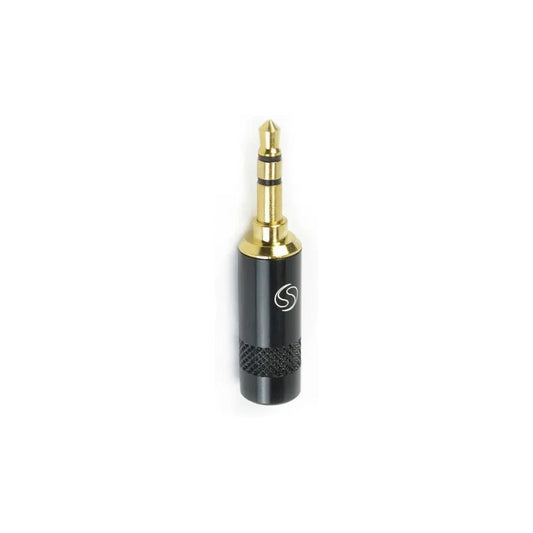 Plug Conector Santo Angelo P2 Stereo Banhando A Ouro Preto