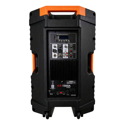 Caixa Som 15 Ativa + Passiva 1500w Ksr Pro Kr1500 Par Tripe Preto 127/220v