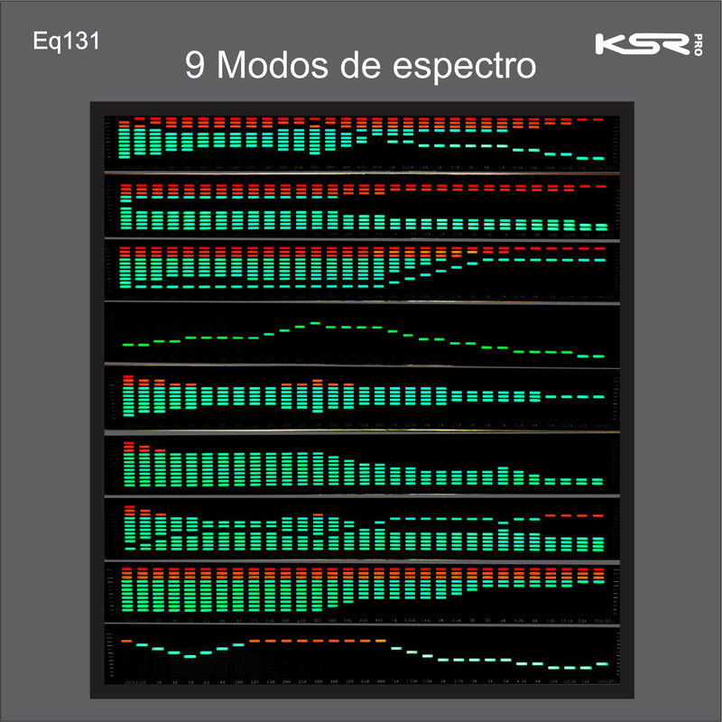 Analizador De Espectro Equalizador Digital Usb Ksr Pro Eq131