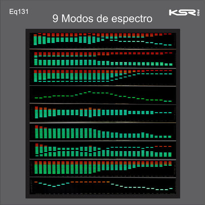 Analizador De Espectro Equalizador Digital Usb Ksr Pro Eq131