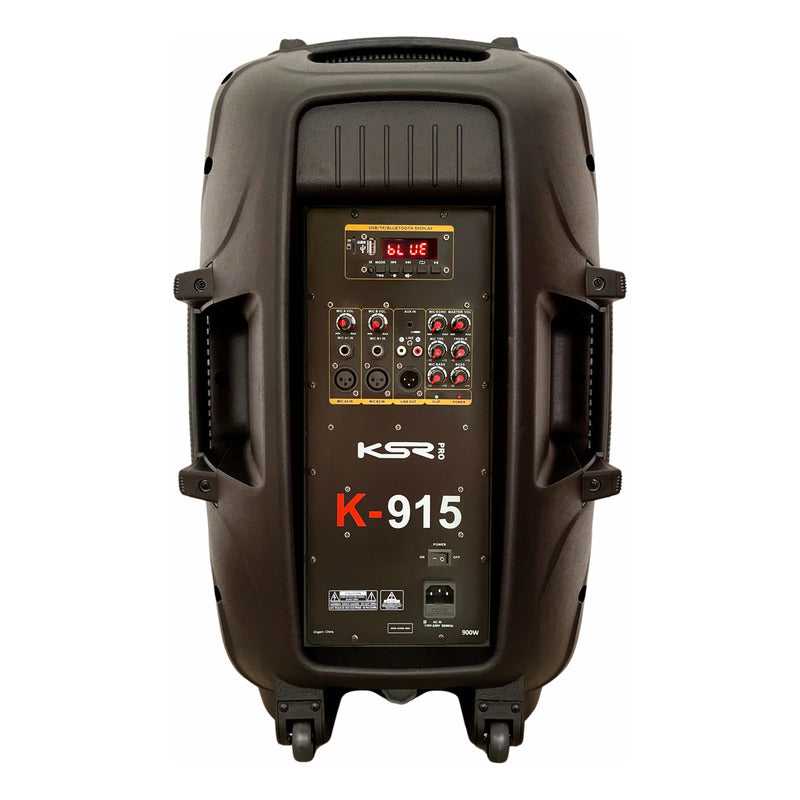 Caixa Ativa 15 Polegada Profissional 700w Ksr K915 + Tripe Preto 127/220v