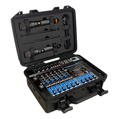 Mesa Amplificada Com Microfone Duplo Sem Fio Ksr Pro Kmp1600 127v