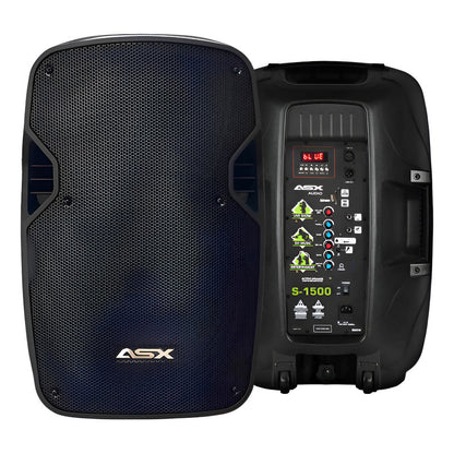 Caixa Ativa 15 Polegadas Profissional 500w Rms Asx S1500 Usb Preto 127/220v