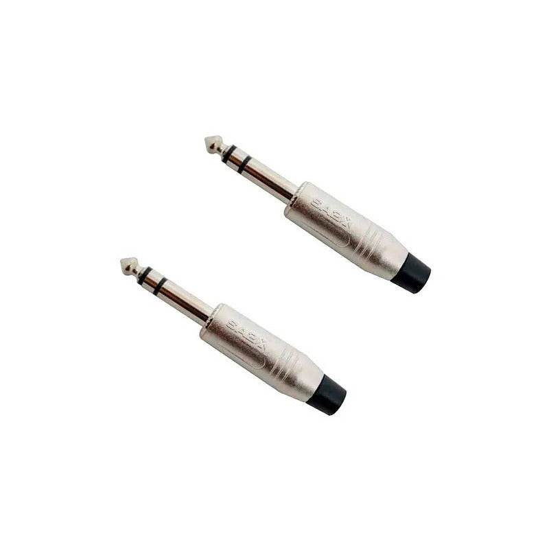 2 Plug P10 Santo Angelo Stereo Com Baquelite
