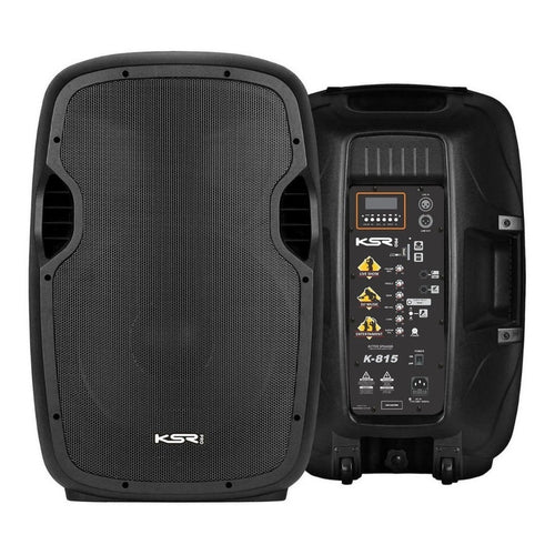Caixa De Som Ksr Pro K-815 Bluetooth 500w Woofer 15'' Preto 127/220v