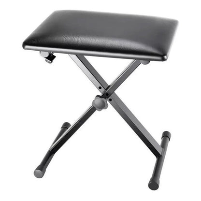 Estante Teclado Piano Q2x + Banco Q90 + Pedal Sustain Tb100 Preto