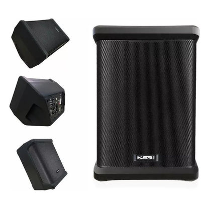 Kit Barzinho 2 Caixas Ksr K1 Compact + Mesa De Som 6 Canais Preto Bivolt
