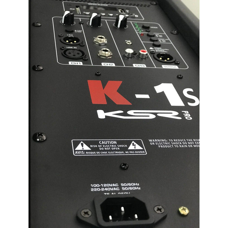 Caixa De Som Ativa 15 Polegadas Ksr Pro K1s 1000 Watts Rms - Preto