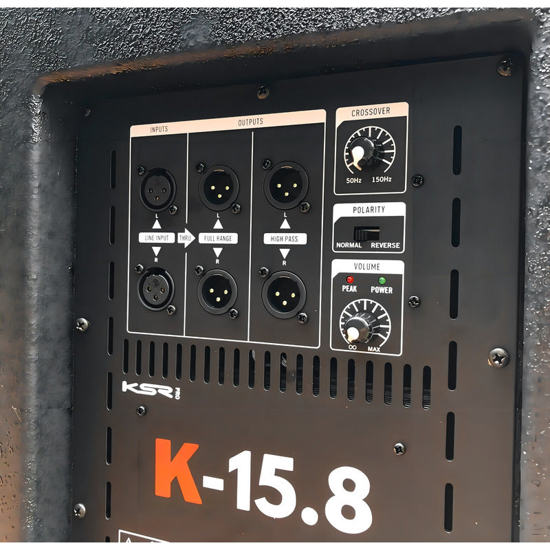 Sub Ativo 15 Ksr Pro 800w Rms K-15.8a Woofer Jbl Limiter + Cor Preto