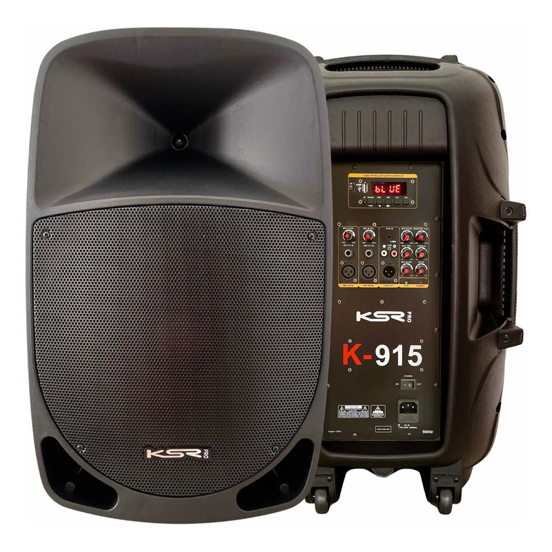 Caixa Ativa 15 Polegada Profissional 700w Ksr K915 + Tripe Preto 127/220v