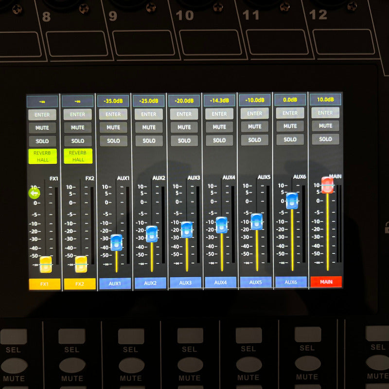 Mesa Digital 20 Canais Faders Motorizados Lcd7 Ksr Pro Kmd20 127/220v