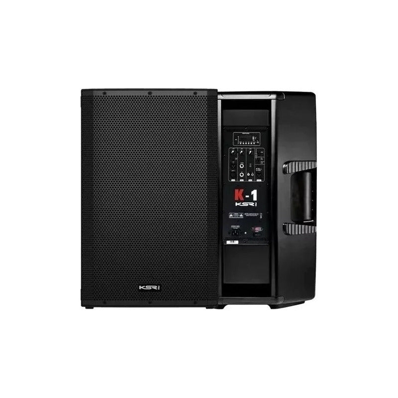 Caixa De Som Ativa 15 Poleg 1000w Ksr K1 + Tripe Ksr Compact Preto