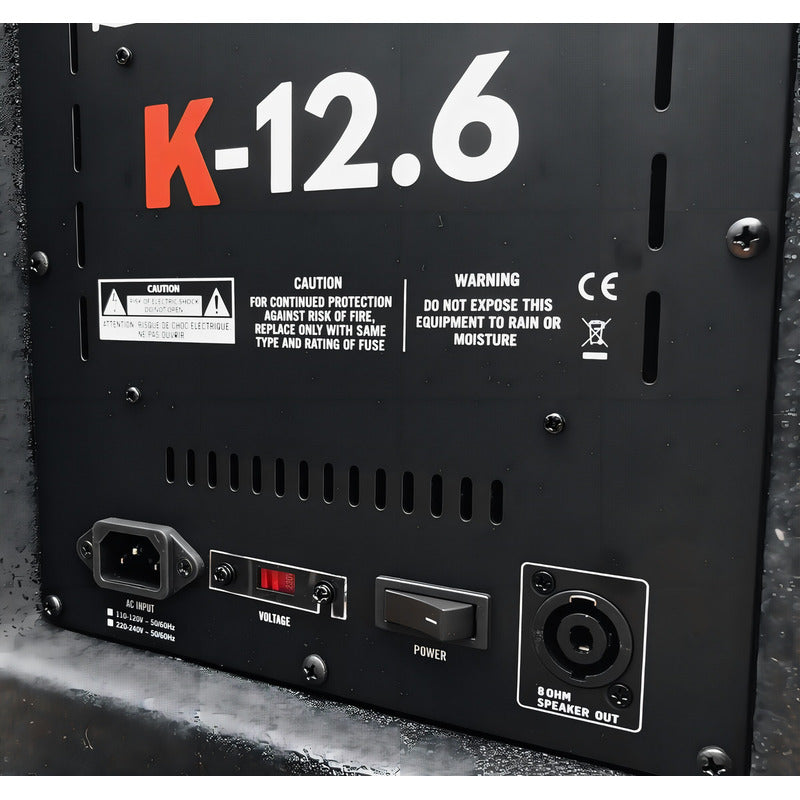 Subwoofer Ativo E Passivo 12'' Ksr Pro K-12.6 Preto 600w Rms Jbl 127/220v