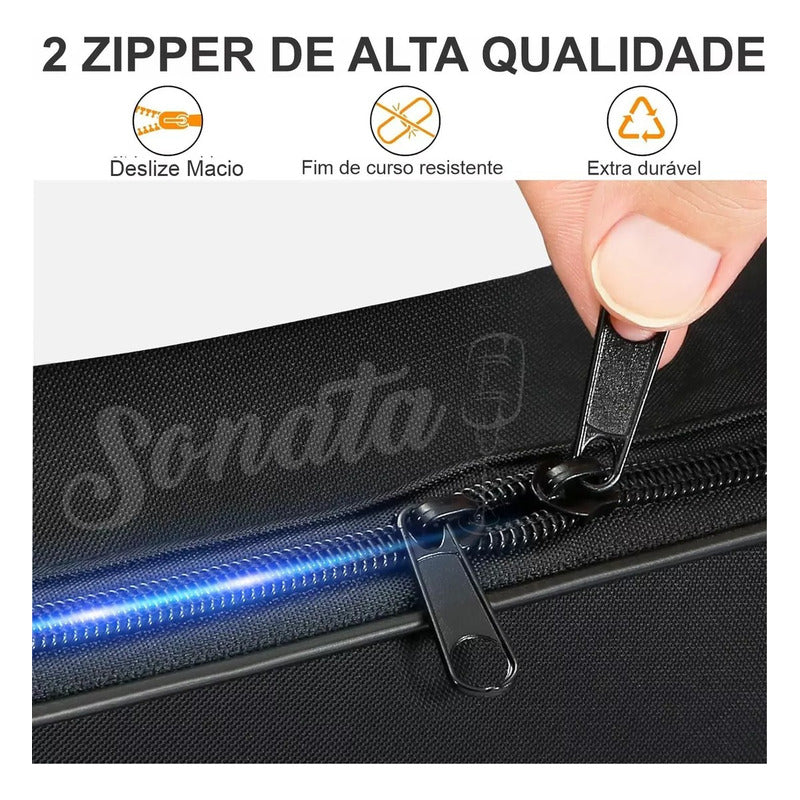 Capa Contra Baixo Extra Luxo Sonata Ka8 Impermeavel Preto