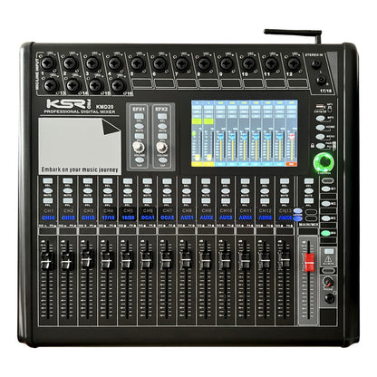Mesa Digital 20 Canais Faders Motorizados Lcd7 Ksr Pro Kmd20 127/220v