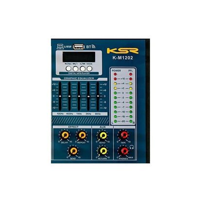 Mesa De Som 12 Canal Interface Ksr K12m Bluetooth Mp3 Phanto Bivolt