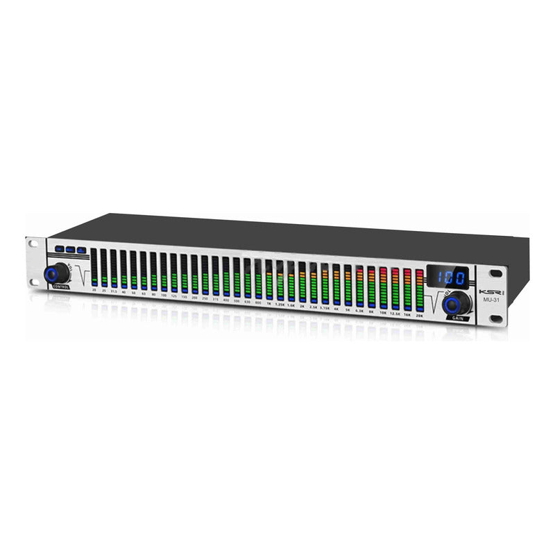 Equalizador Digital Analizador Espectro Ksr Mu31 Si Compact Prata - 110v