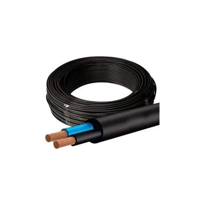 Fio Cabo Pp Extensao 2 X 1 Mm² 20 Mts + Tomadas Brindes  Preto