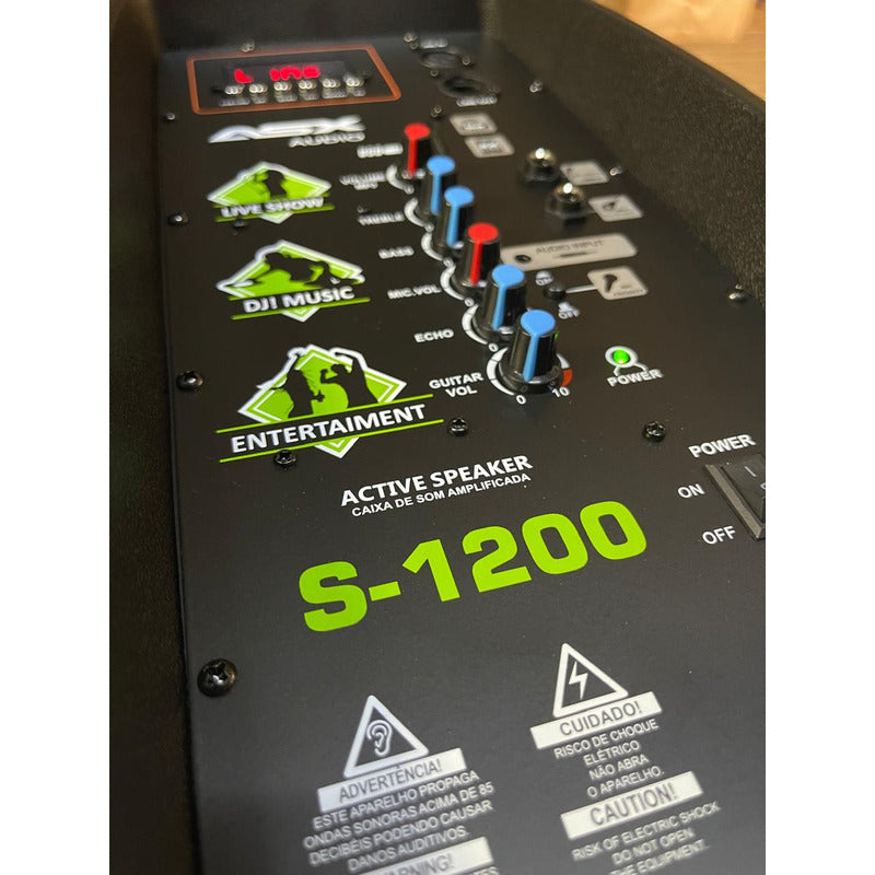 Caixa Ativa 12 Profissional Asx S1200 Usb 500w Rms Igual Ksr 127/220v