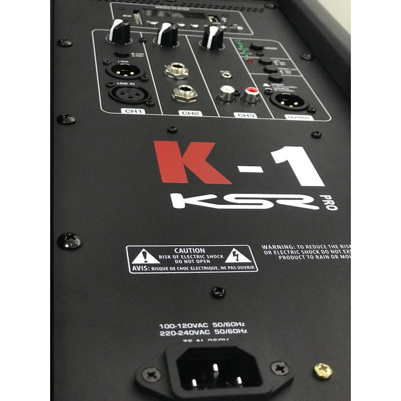 Kit Som Caixa Ativa 15 Ksr K1 + Mesa 8 + Tripe + Cabo 5m Preto