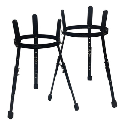 Par De Congas Com Suporte Pele Animal Sonata 10,5 11,5 Nat Creme