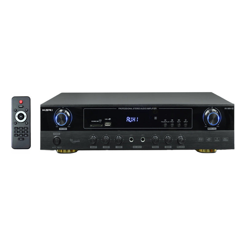 Amplificador Receiver home Som Ambiente 600w ksr Pro VR-3000