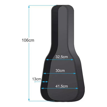 Soft Case Para Violão Folk Sonata Luxo Com Bolso Ka01  Preto