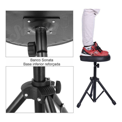 Banco De Bateria Sonata Sd91 Reforçado Preto - P Preta