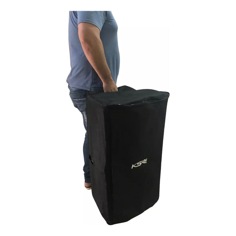 Capa Bag Para Jbl Eon 612 E Ksr Pro K1 12 Pol. Reforçada  Preto