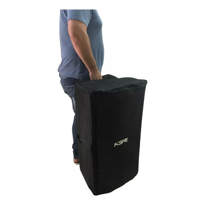 Capa Bag Para Jbl Eon 612 E Ksr Pro K1 12 Pol. Reforçada  Preto