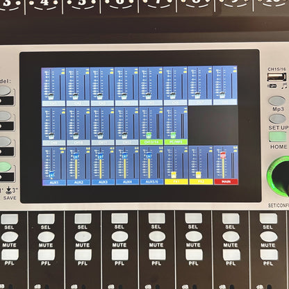 Mesa Digital 16 Canais Comp. Gate P Canal Lcd7 Ksr Pro Kx16 127/220v