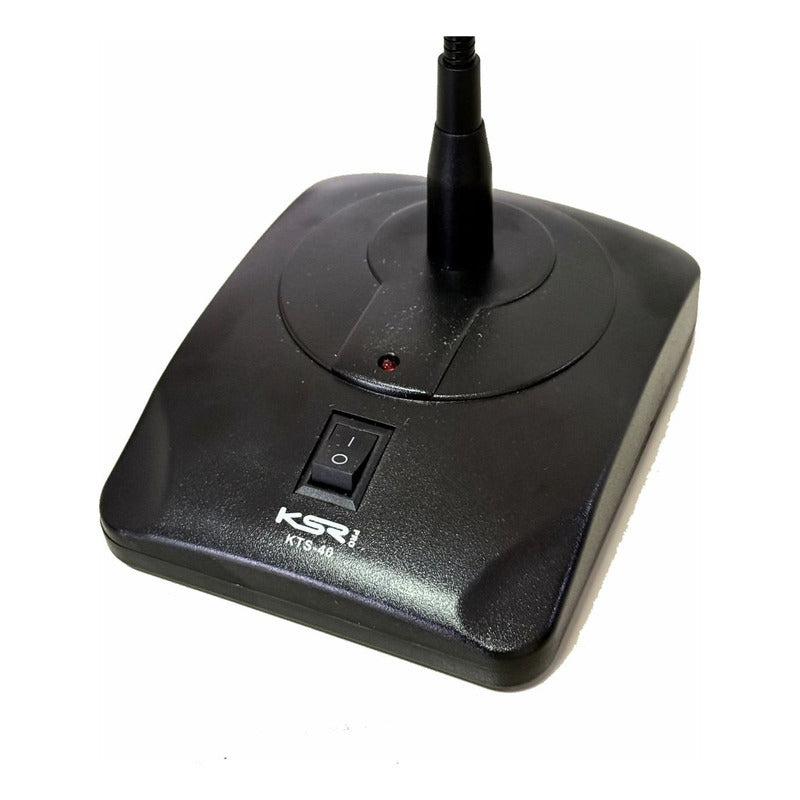 Microfone Gooseneck Condensador Mesa Reunião Ksr Pro Kts40 Preto