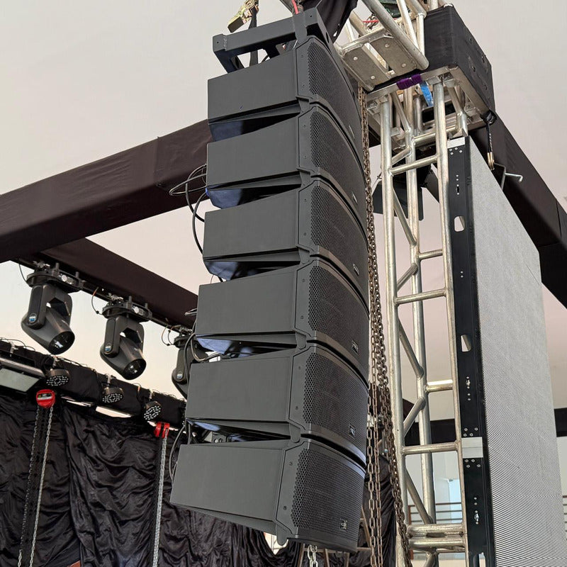 Caixa De Som Line Array Ativo Ksr Pro 1920w Rms 4 Celulas V6 Preto 127/220v