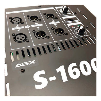 Amplificador Para Sub Ativador 1600w Classe D Asx Pro Audio Cor Preto Potência De Saída Rms 1600 W Bi-volt Chave