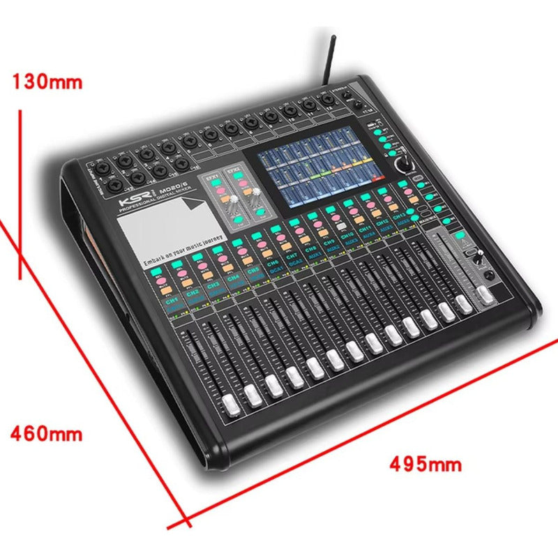 Mesa Digital 20 Canais Faders Motorizados Lcd7 Ksr Pro Kmd20 127/220v