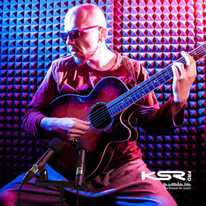 Microfones Prato Over Acustico Condensador Cardioide Ksr Ko1 Preto