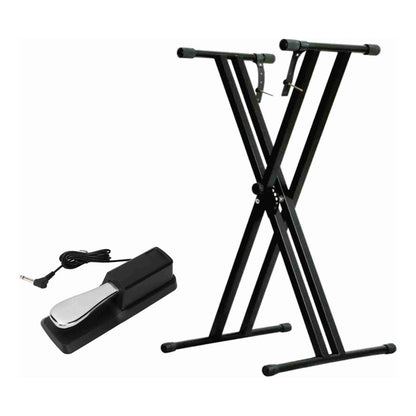 Kit Estante Teclado Piano Sonata Q2x + Pedal Sustain Tb100