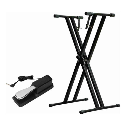 Kit Estante Teclado Piano Sonata Q2x + Pedal Sustain Tb100