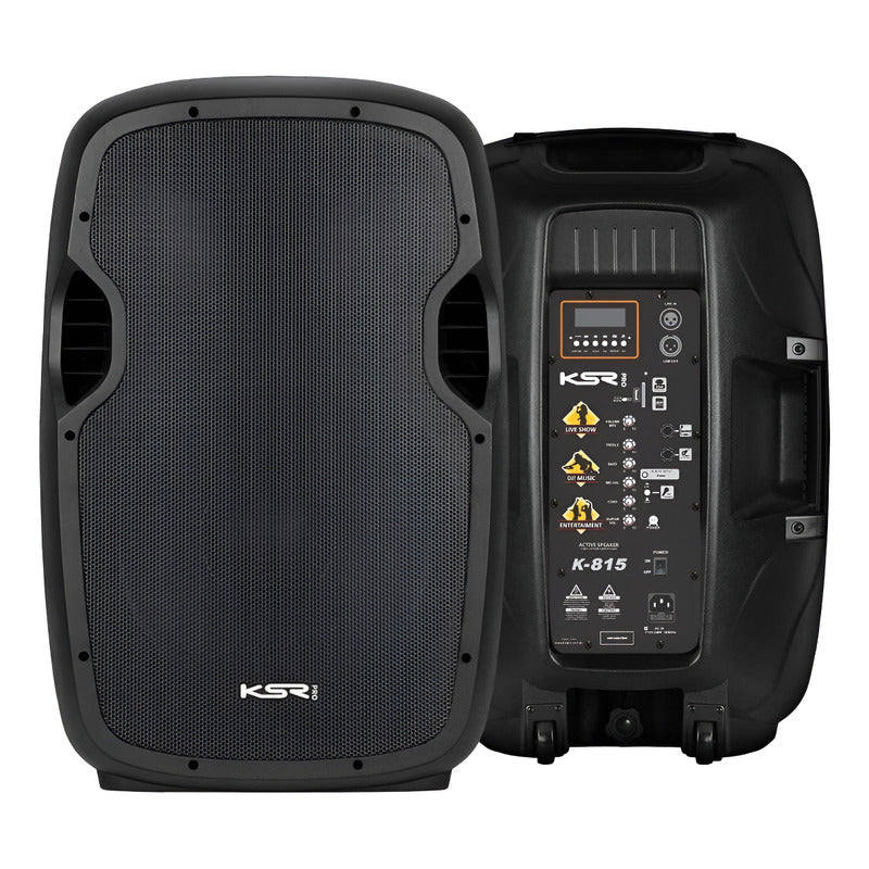 Caixa De Som Ativa Ksr Pro K-815 Bluetooth Woofer/tweeter 500w Preto 127/220v