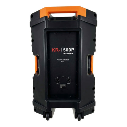 Caixa Som 15 Ativa + Passiva 1500w Ksr Pro Kr1500 Par Tripe Preto 127/220v