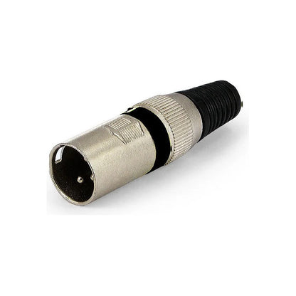 Kit 5 Plug Xlr Macho Canon Ksr Pro Microfone Dmx Niquel