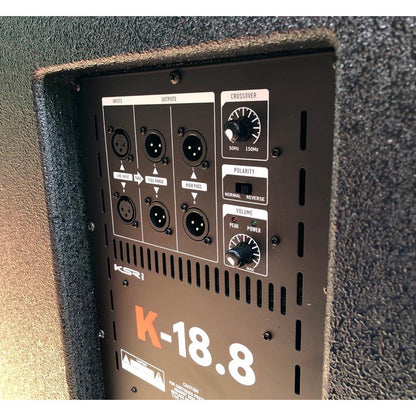 Sub Ativo + Passivo 18 Polegadas Ksr Pro 800w Rms Woofer Jbl Preto Bivolt