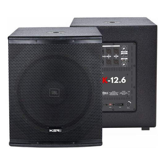 Sub Ativo 12  Ksr Pro 600w Rms K-12.6a Woofer Jbl Limiter + Preto Bivolt