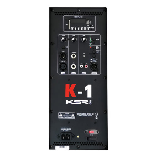 Amplificador Ksr Pro Para Reposição Da Caixa Ativa K1 1000w Cor Preto Potência De Saída Rms 1 Kw Preto 1000 W 127/220v