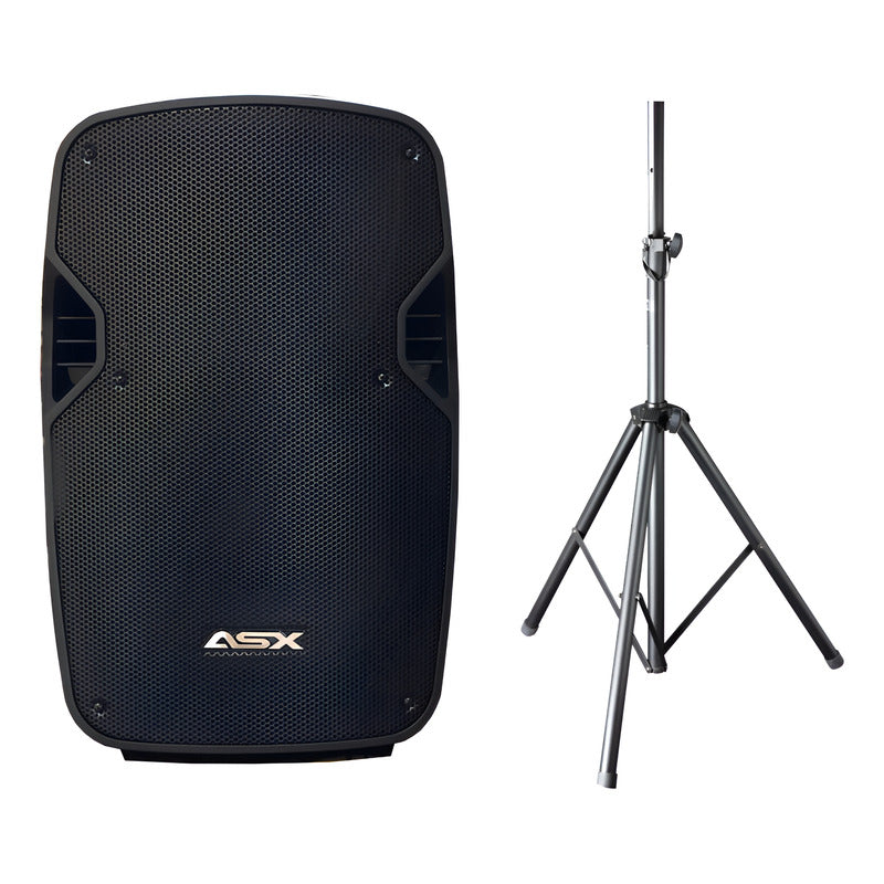 Caixa Ativa 12 Profissional Asx S1200 Usb 5 + Tripe Preto 127/220v