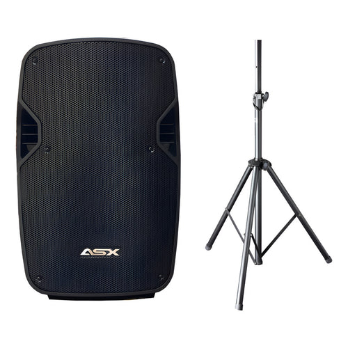 Caixa Ativa 12 Profissional Asx S1200 Usb 5 + Tripe Preto 127/220v