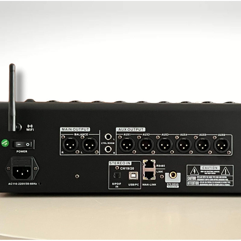 Mesa Digital 20 Canais Faders Motorizados Lcd7 Ksr Pro Kmd20 127/220v