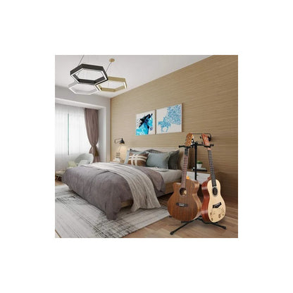Suporte 3 Violão Chao Violao Guitarra Estante  Sonata Sj33 Preto
